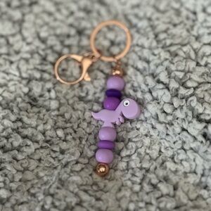 Colorful dinosaur keychains 🦖🦕